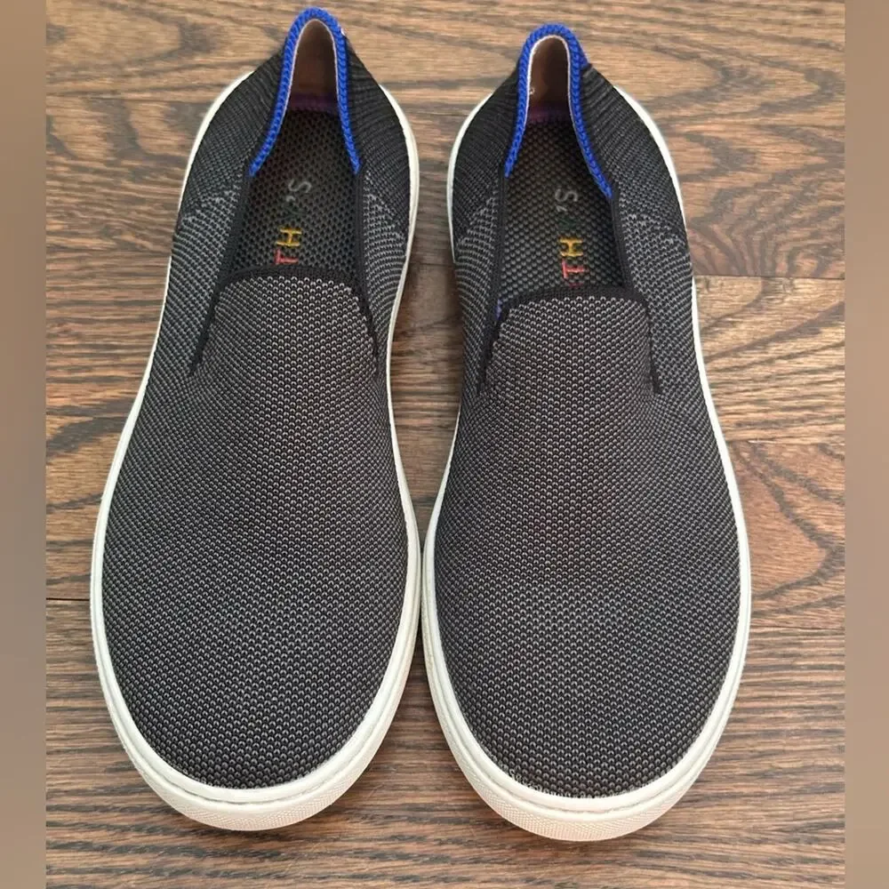 ROTHY'S Kids Sneakers Casual Shoes Steel Gray/Black Unisex Size 3